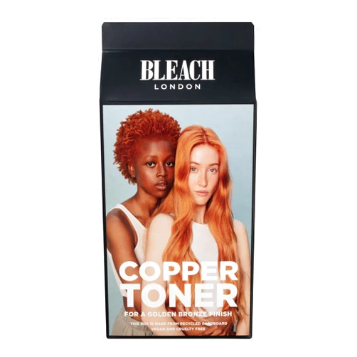 Bleach London Copper Toner Kit - Ammonia-Free Toning for Soft Ginger Finish - Ideal for Light to Medium Blonde Hair - with Smooth and Shine Complex (Complete Kit)
