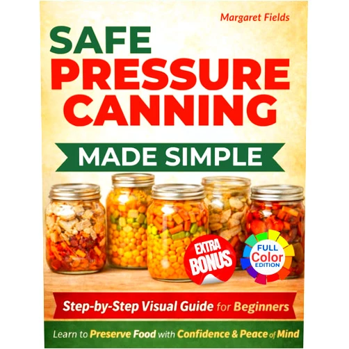 Margaret Fields Safe Pressure Canning Made Simple: A Step-by-Step Visual Guide with Beginner-Friendly Recipes to Preserve Food with Confidence and Peace of Mind