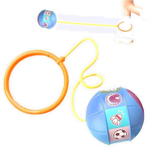 Generic Ankle Skip Ball with LED Light, Outdoor Fitness Skipping Ball– Skip Ball Ankle Toy for Teens Adults Training, Coordination Exercise Game, Backyard Playground Fun Activity, Birthday Gift Idea