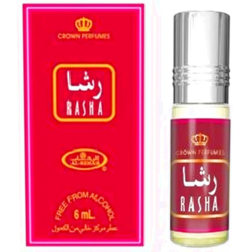 Al-Rehab Rasha Concentrated Perfume Rollerball for Women, 0.2 Ounce