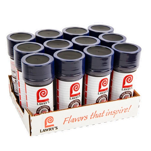 Lawry's Black Pepper Seasoned Salt, 5 oz (Pack of 12)