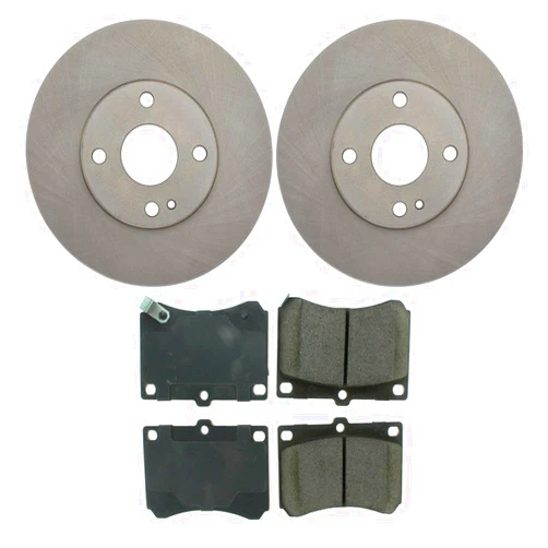 Parjanyay Front Brakes and Rotors Brake Kit - Rotors and Pads 4Pcs Parjanyay for Mazda Protege 1.8L 1992-1998, for Ford Escort 1.8L 1991-1996, for Ford Escort 1.9L 1993-1996, for Ford Escort 2.0L 1997-2003