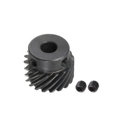 uxcell 8mm Inner Aperture 18T Helical Bevel Gear 1 Mod Hardened 45# Steel Spur Diff Differential Motor Spiral Bevel Gear Parts Accessories, Right Direction
