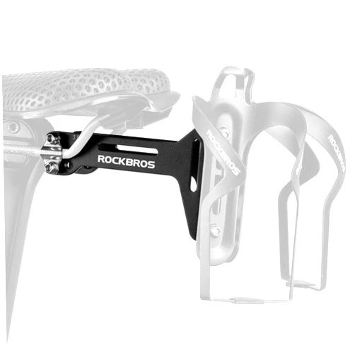 ROCKBROS Bike Water Bottle Cages Saddle Cage Converter with Adjustable Angle Aluminum Alloy Lightweight Bicycle Bottle Holder Saddle Mount Adapter Suitable for Road Bike MTB
