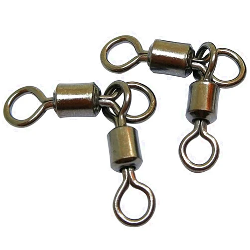 Unclesportinfof 50PCS 3 Way Swivels Fishing,Heavy Duty Crane Swivel Fishing Slid 3-Way T Turn Swivel for Typing Double Drop Rigs for Fresh and Saltwater 7LB-176LB