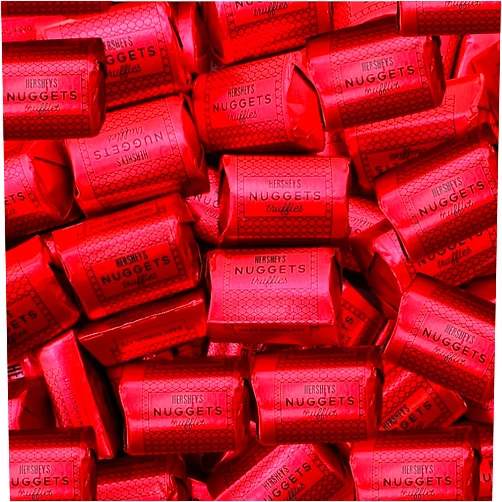 The Hershey Company HERSHEY'S NUGGETS Dark Chocolate, Rich & Creamy Truffles, Individually Wrapped, Bulk Candy Treats (3 Pound Bag), Mini