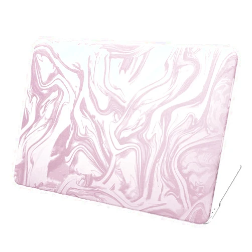 BaayCerrie Velvet Pink Ripple Design for MacBook Pro 13 inch Case A2338 A2289 A2251 A2159 A1989 A1708 A1706 (2024-2016)