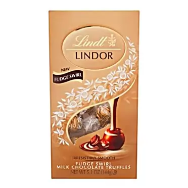 Lindt Lindor Milk Chocolate Truffles Fudge Swirl, 5.1 OZ
