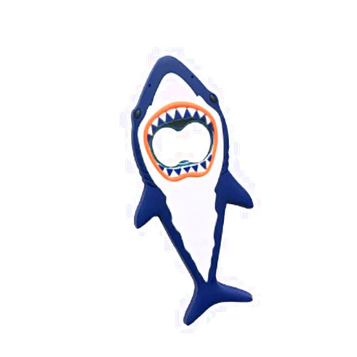 ARFUKA Bottle Opener Shark Beer Bottle Opener Magnet 3d Cute Cartoon Animal Soda Beverage Bottle Opener Bar Kitchen Tool Gift Blue