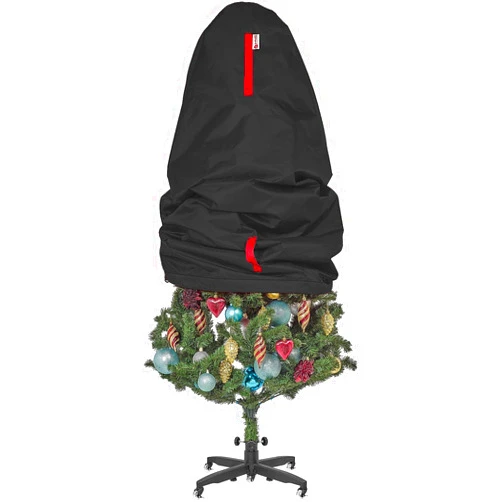 HOLDN’ STORAGE Upright Christmas Tree Storage Bag – For Topiary Trees up to 3 ft Tall – Holiday Tree Covers, for Christmas Trees and Topiary Trees Durable, Lightweight, Easy, Vertical Xmas Storage Bags - Black