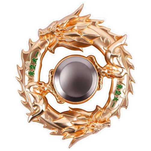 Mtele Fidget Spinner Metal Hand Spinner EDC ADHD Focus Toy Ultra Durable High Speed Anxiety Relief Toy,Gold Chinese Dragon