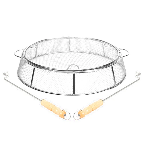 TAILGRILLER Fire Pit Spark Protector Screen, Mesh Protective Spark Screen for Solo Stove Bonfire Shield, Portable Outdoor Fire Pit Accessories for Backyard and Outdoor Fire Pits Hot Embers, Stainless Steel