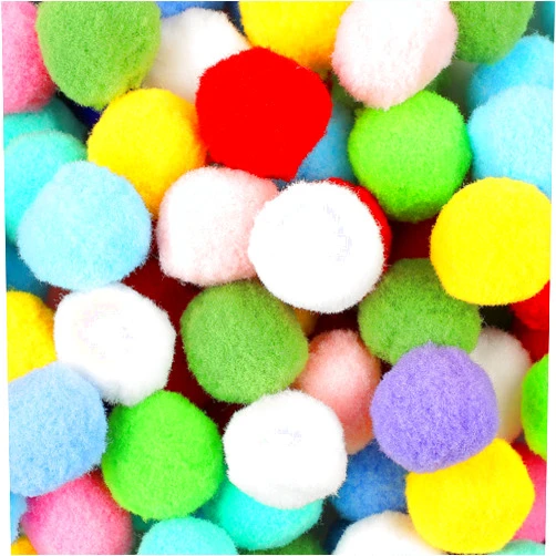 Phinus 200 PCS Pom Poms, 1 Inch Pompoms for Crafts, Soft and Fluffy Craft Pom Poms, Pom Pom Balls, for Arts and Craft Making Decorations (Multicolor Bulk)