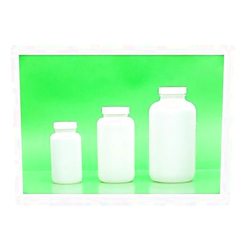 LabForce 500mL Natural HDPE Wide Mouth Packer Assembled with 53-400 F-217 Foam Lined Cap, Convenience Case