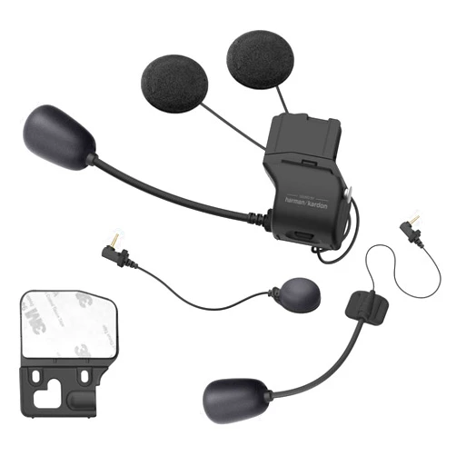 Sena Adult W/Harmon 50S Universal Clamp kit with Sound by Harman Kardon Speakers and Mic, Black, One Size US