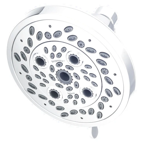 Oxygenics Infuse Chrome Fixed Shower Head 1.8-GPM (6.8-LPM)