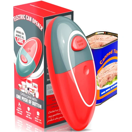 Hallmark One Touch Electric Can Opener Fits for Almost Can with Smooth Edge, Cordless Can Openers for Kitchen Food-Safe Magnetic Catches Cover, Automatic Can Opener for Seniors, Arthritis and Chef