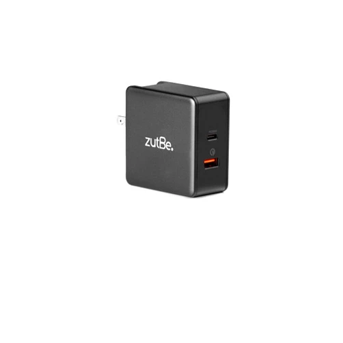 ZutBe USB-C PD and USB-A QC 3.0, 48W Foldable Travel Charger for iPhone15 14 13 12 Pro ProMAx iPad Pro Pixel Samsung Galaxy S10 S20 Tab Switch [Be Charitable, Powerful, Safe, Compatible, Confident]