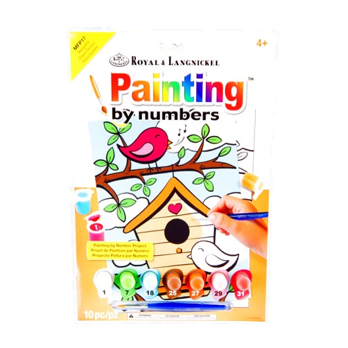Royal & Langnickel 10pc My First Paint-by-Numbers, Singing Birds