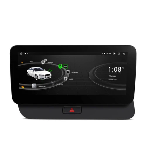 XTRONS 10.25 Inch IPS Touch Display Car Stereo for Audi Q5 Multimedia Radio System, Android 12 GPS Navigation for Car Octa Core Multimedia Video Player, Built-in DSP Car Play Android Auto 4G LTE WiFi