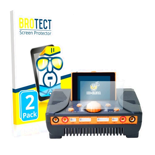 Brotect 2-Pack Screen Protector Compatible with Junsi iCharger 406 Duo - HD-Clear Protection Film