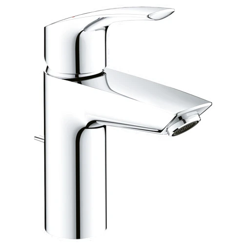 GROHE 32642003 Eurosmart, Single Hole Single-Handle S-Size Bathroom Faucet 1.2 GPM, Chrome