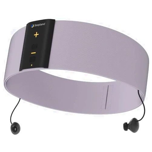 GoNovate Sleep Headphones Bluetooth Headband for Side Sleeper with 24-Hour Playtime -2023 Updated Version 1 Size for All -World's First Headband Wireless Earbuds for Sleeping (Purple)