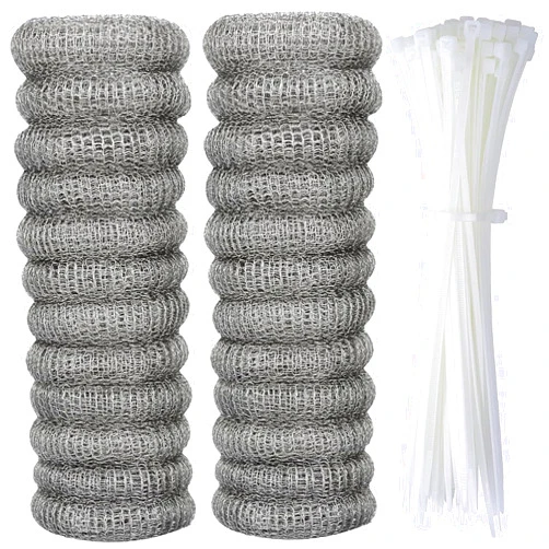 VILLPORT 24 Pcs Lint Traps Washing Machine Stainless Steel Lint Snare Traps, Laundry Mesh Washer Hose Filter Washing Machine Lint Snare Lint Catcher with 24 pcs Cable Ties