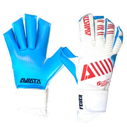 Aviata Stretta Feuer USA V7 Goalkeeper Gloves - White-Red-Blue