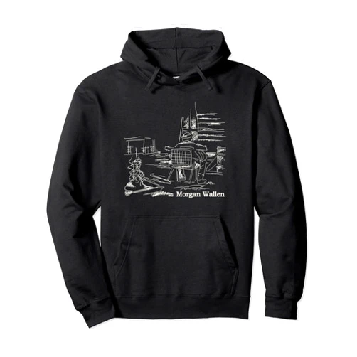 Morgan Wallen Official Morgan Wallen Illustrated Pullover Hoodie