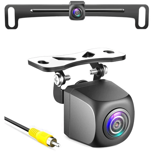 Pixelman HD Backup Camera,Metal Housing 170 Degree Wide View Angle License Plate Rear View Camera for Car,Clear Night Vision IP69 Waterproof Rearview Universal Reverse Cam Kit for Vehicle SUV RV Pickup
