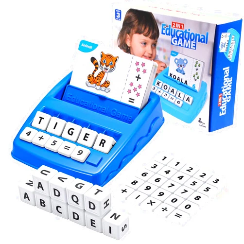 Zilloden Matching Letter Game - Sight Word Games, Educational Toys for Kids 5-7 Year Old, 2 in 1 Spelling and Counting Preschool Learning Toys Math Flash Cards Preschool Games for Ages 3-8