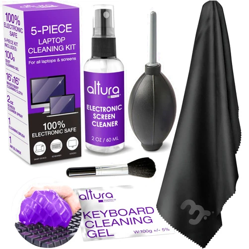 Altura Photo Keyboard Cleaner & Laptop Cleaning Kit - All-In-One Electronic Screen Cleaner for Computer, PC, MacBook, iPhone, Camera Accessories - Gifts for Gamers Men, Stocking Stuffers for College Tech Guy Geeks