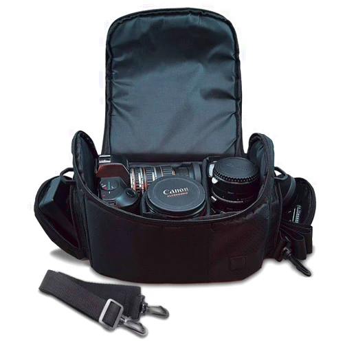 ECostConnection Large Digital Camera/Video Padded Carrying Bag/Case for Nikon D750, D810, D5500, D750, D700, D3000, D3100, D3200, D3300, D5000 Camera & More