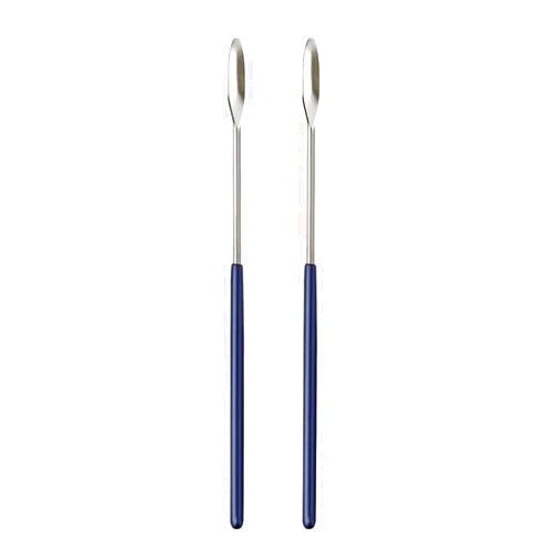 AOZITA 2 Pack Lab Spatula - Micro Lab Spoon/Scoop with Nickel-Stainless Blade - Also Great Filler, Gel Cap Capsule Pill Filler Machine - #000 00 0 1 2 3