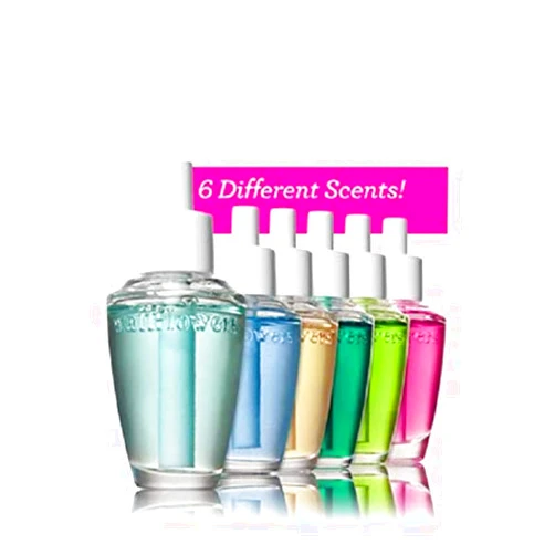 Bath & Body Works 6-Pack Wallflowers Sampler Fragrance Refills, 6 Different Scents, Assorted Colors