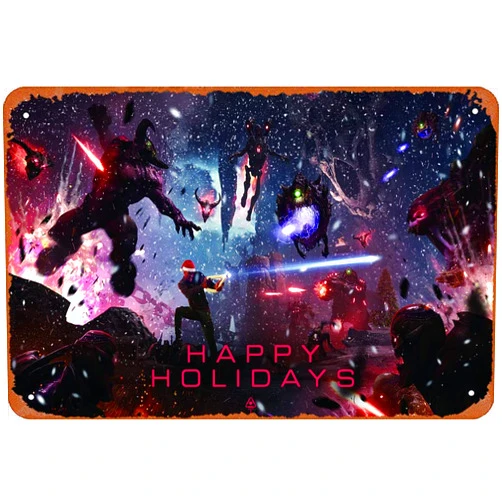 OUGESEN Bethesda Doom VFR Games Plaque Poster Metal Tin Sign 8