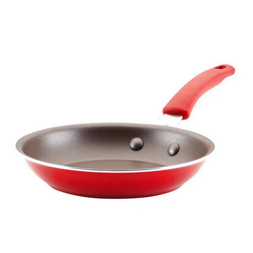 Rachael Ray Cook + Create Nonstick Frying Pan/Skillet, 8.5 Inch, Red