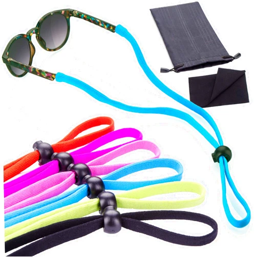 Anchor Glasses Straps Glasses Strap 6 Pack Sunglasses Strap Adjustable Stretch Universal Fit for Kids to Adult Sport Eyewear Holder Retainer