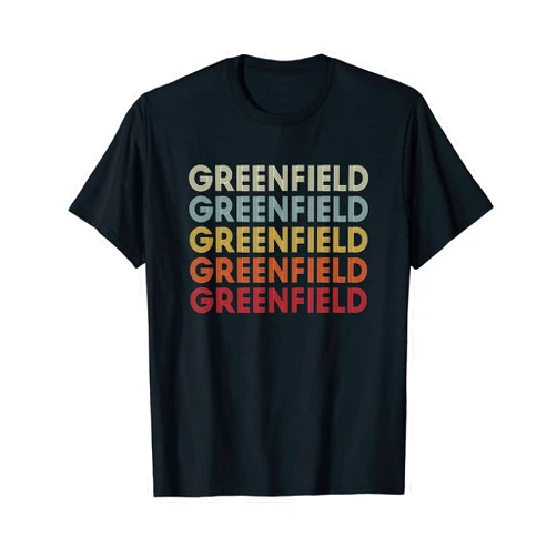 Greenfield Pennsylvania Greenfield PA Retro Vintage Text T-Shirt