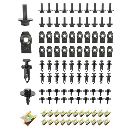 UBOG 100PCS Bumper Clips,Fender Clips,Automotive Clips,Car Accessories Plastic Rivets for Cars,Bumper Fender Liner Push Retainer Fastener Rivet Clips Compatible with Most Brand of Vehicles