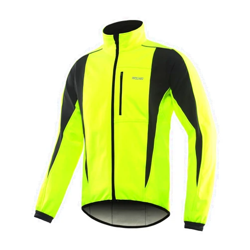 ARSUXEO Winter Warm UP Thermal Softshell Cycling Jacket Windproof Waterproof 15-k