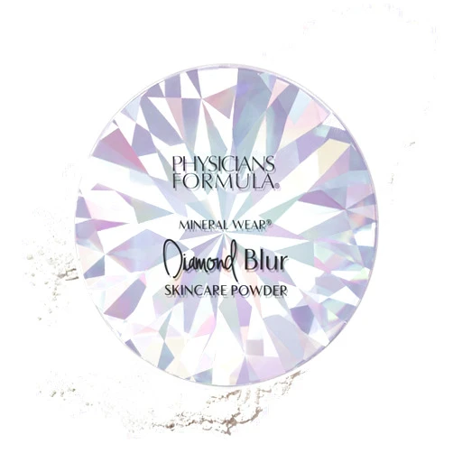 Physicians Formula Mineral Wear®Diamond Blur Skincare Cushion Powder, Blurring & Pore Diffusing Long Lasting Matte Finish Face Powder, Talc-Free- Translucent