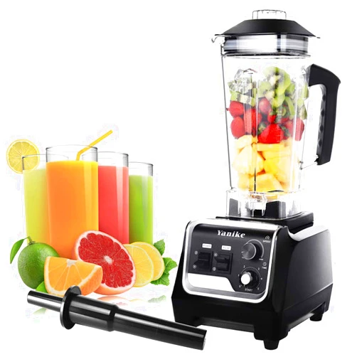 Yanike Professional Countertop Blender, 2200W High Power Commercial Blender for Shakes and Smoothies with 70Oz BPA Free Container, Built-in Timer Smoothie Maker Mixer for Crushing Ice, Frozen Dessert