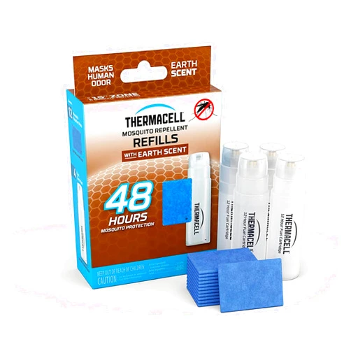 Thermacell Mosquito Repellent Refills; Earth Scent; Compatible with Any Fuel-Powered Thermacell Repeller; Highly Effective, Long Lasting, No Spray or Mess; 15 Foot Zone of Mosquito Protection
