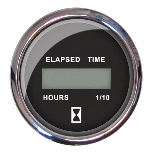 Faria 13715 Chesapeake Stainless Steel Digital Hourmeter (12-32 VDC) - 2