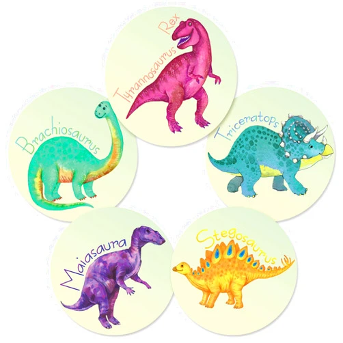 Zonon 10 Pcs Dinosaur Potty Training Stickers Dinosaur Toilet Target Sticker You Pee on Reusable Potty Toilet Targets Color Changing Pee Target for Kid Training Use