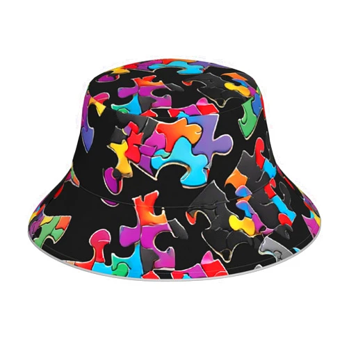 Beivgoxl Bacon Pattern Printed Sun Hat with Reflective Trim,Unisex Double-Side Fisherman Cap Bucket Hat,Stay Cool and Stylish!