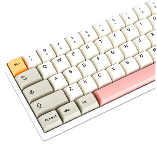 Mosptnspg PBT keycaps 60 Percent Dye-Sub XDA 134 Retro keycap Set for Cherry MX Gateron Kailh Switches Gaming Mechanical Keyboard (Retro 9009)