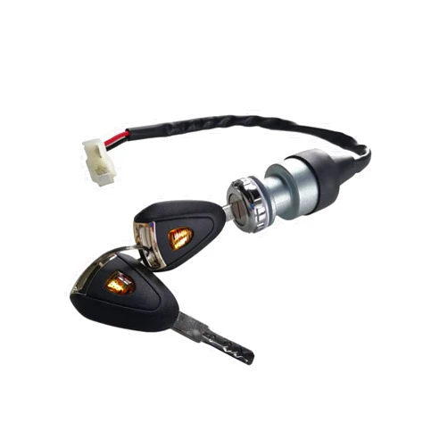 JOEEGO Ignition Starter Switch Assembly for 48V Golf Cart, Replacement for ICON/Edison/Advanced EV, Unique Key Switch